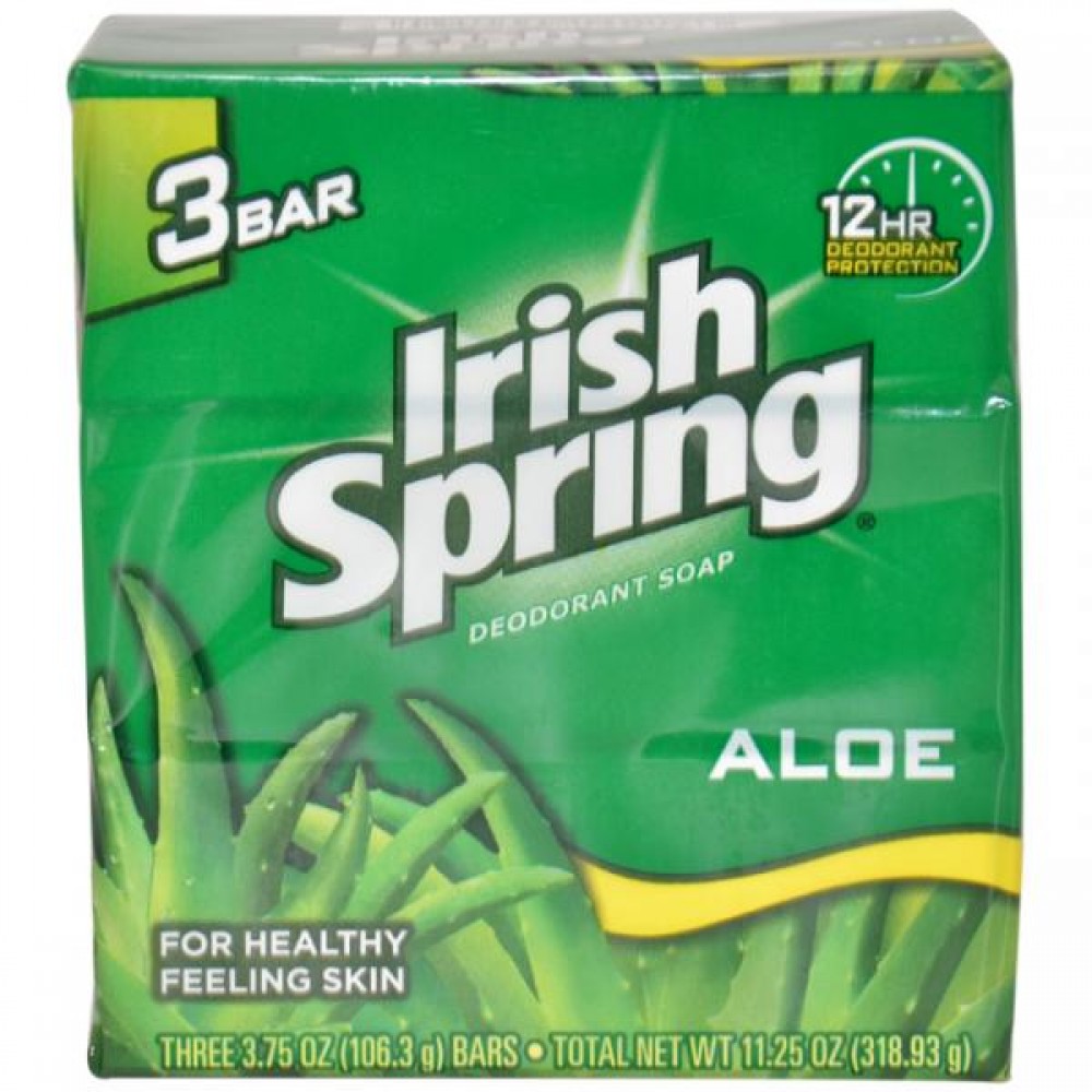 Irish Spring Aloe Deodorant Soap Unisex