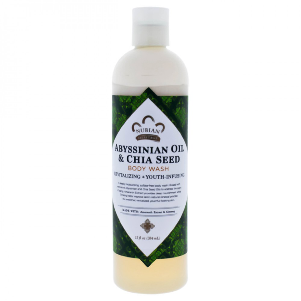 Nubian Heritage Abyssinian Oil & Chia Seed Body Wash Unisex