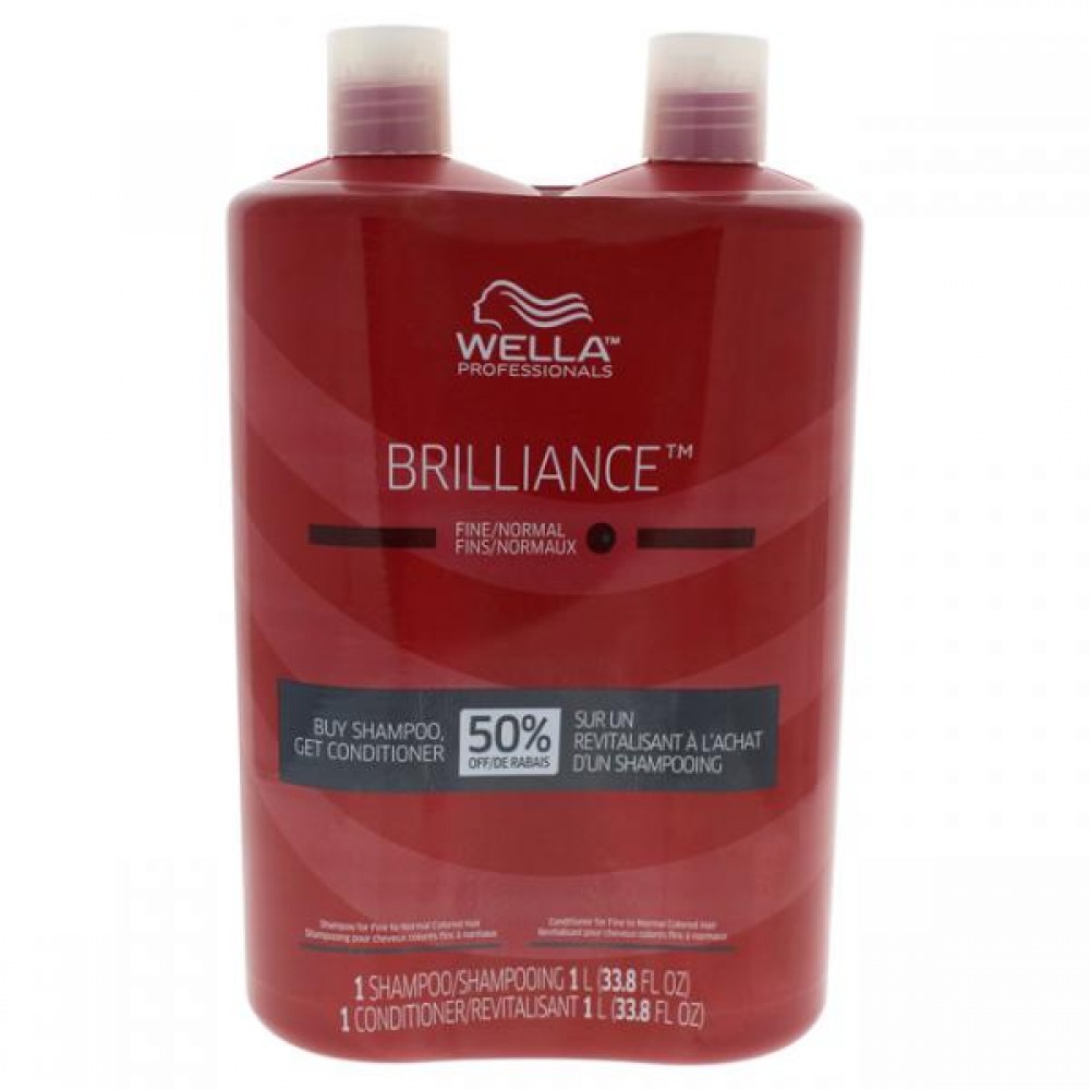 Wella Brilliance Shampoo & Conditioner For Fi..