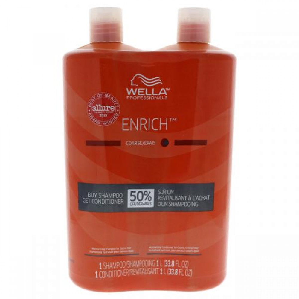 Wella Enriched Moisturizing Shampoo & Conditioner For Coarse Hair Duo