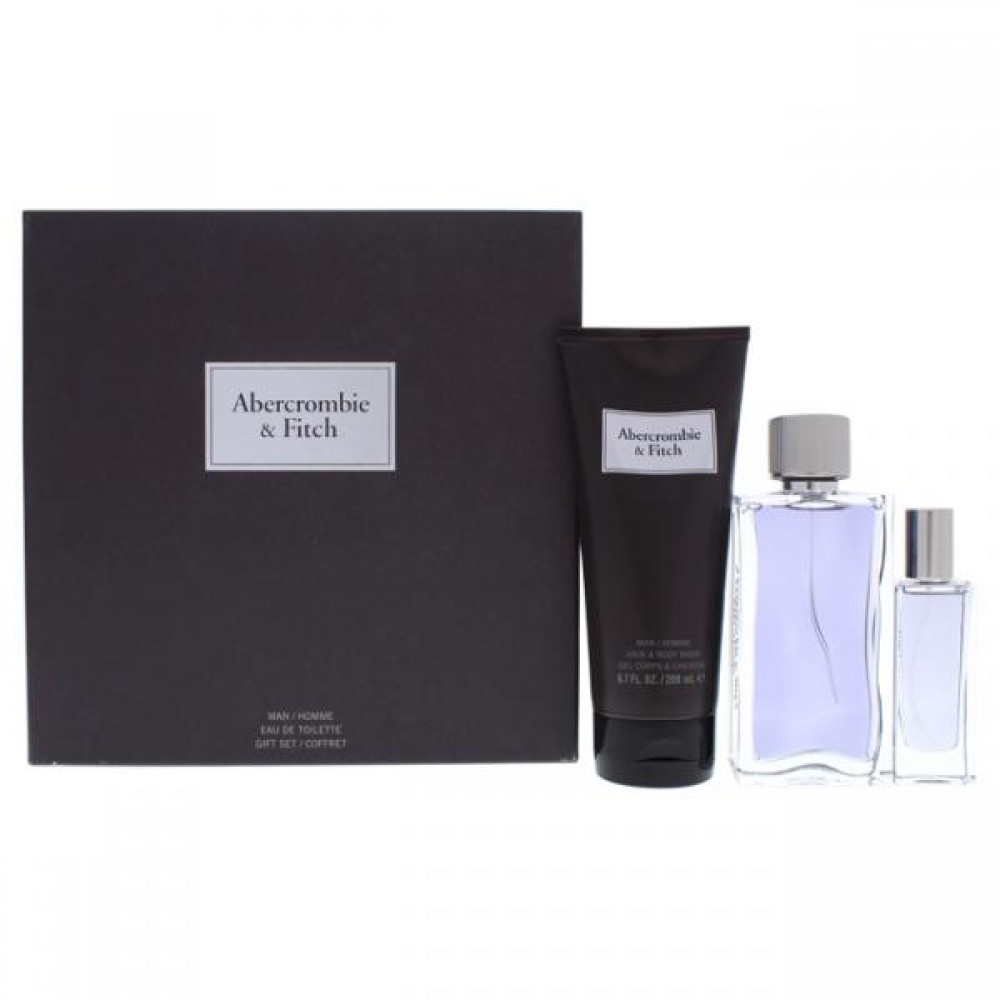 Abercrombie And Fitch First Instinct For Men 3 Pc Gift Set 
