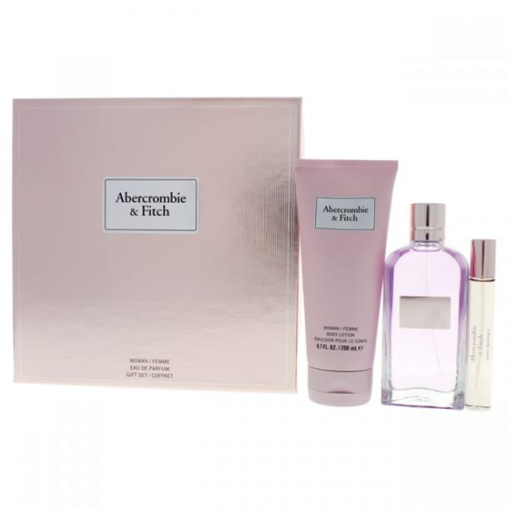 Abercrombie And Fitch First Instinct For Women 3 Pc Gift Set 