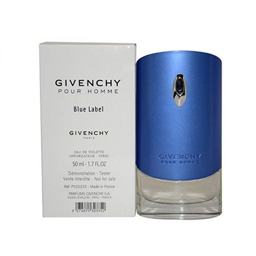 Givenchy Pour Homme Blue Label EDT Spray Tester 1.7 Oz (men) 3274872399389  | eBay