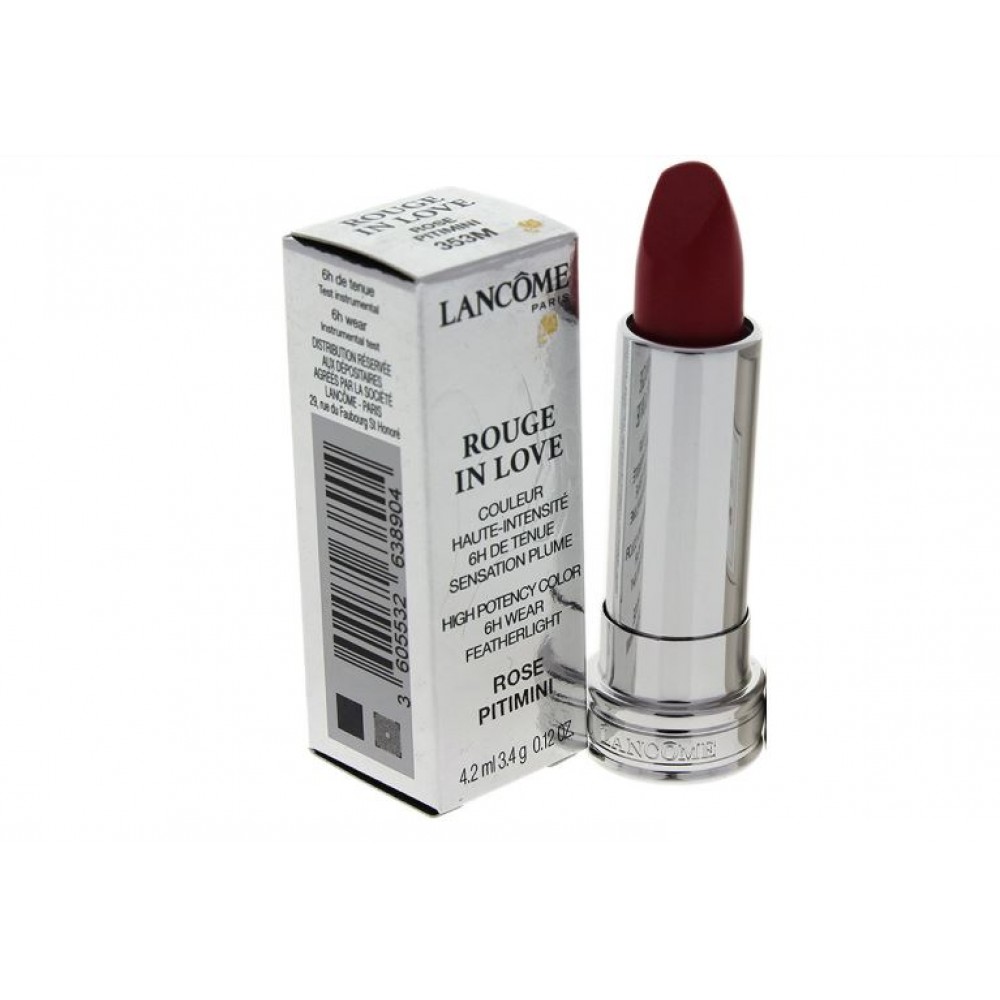 Lancome Rouge In Love High Potency Color Lipstick Rose Pitimini No Cap Tester