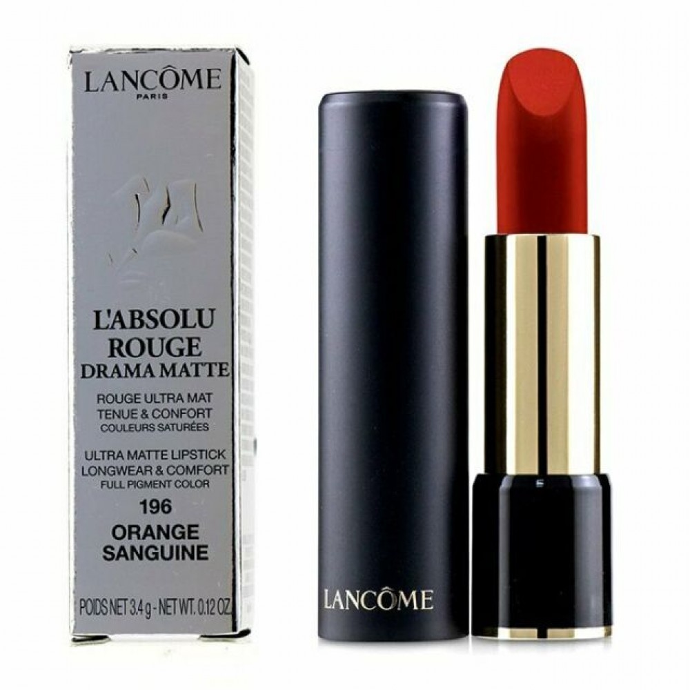 Lancome L\'absolu Rouge Lipstick 196 Orange Sanguine 