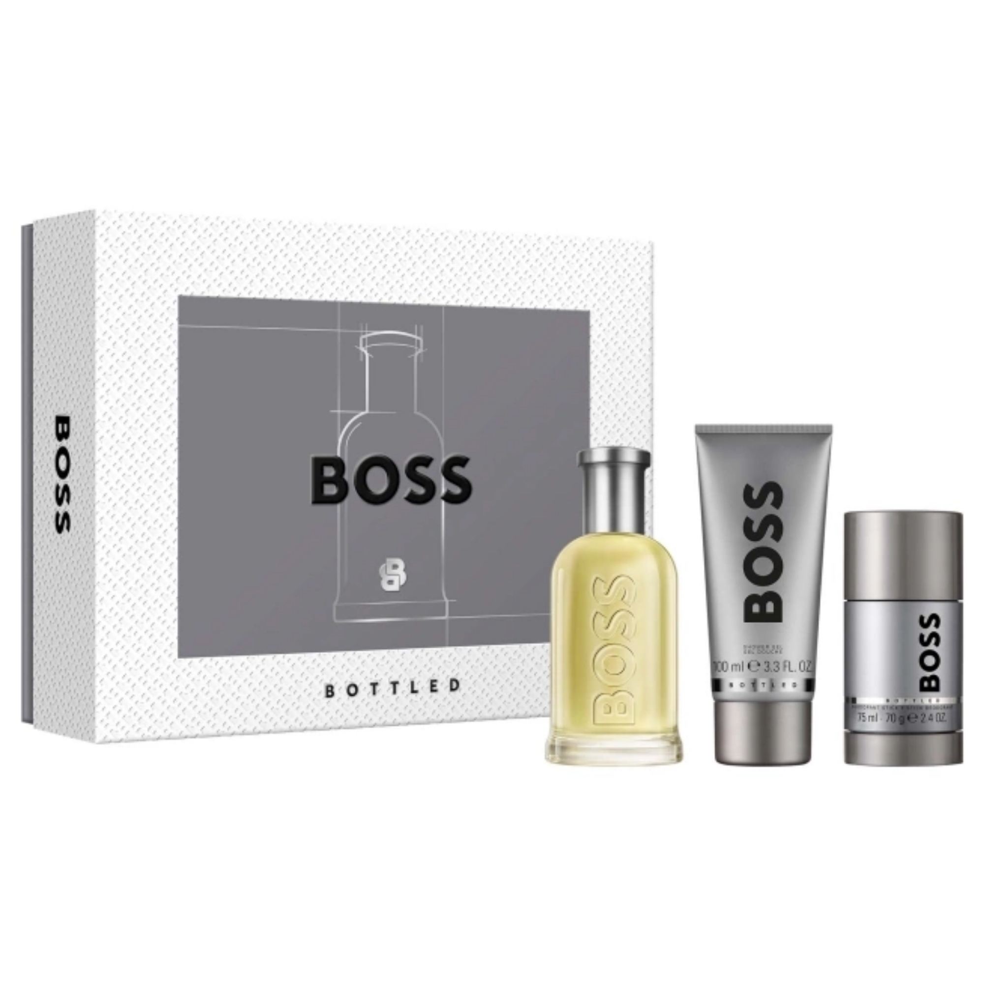 Hugo Boss Boss Bottled Eau De Toilette Men Set 80$
