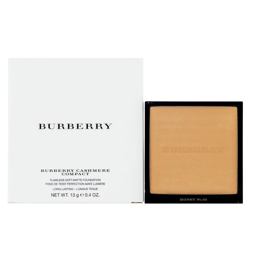 Burberry Cashmere Compact Soft Matte Foundation #32 Honey Tester