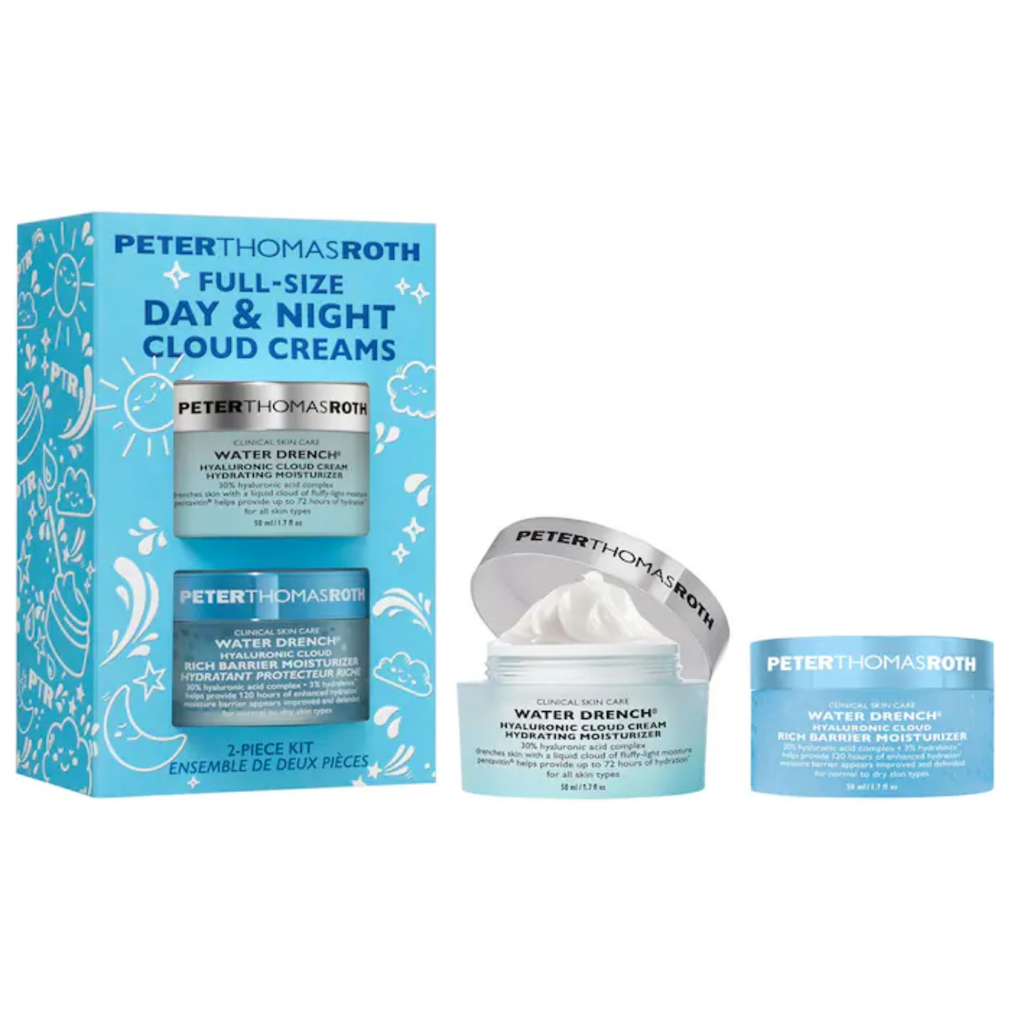 Peter Thomas Roth Full-Size Day and Night Water Cloud Dreams Cream Unisex Set 54$