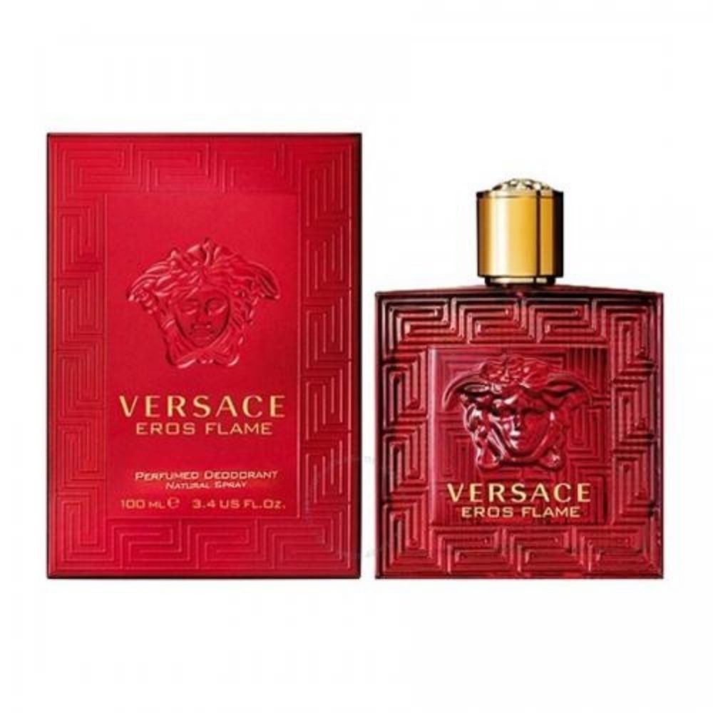 Versace Eros Flame Deodorant Spray Men 3.4 Oz