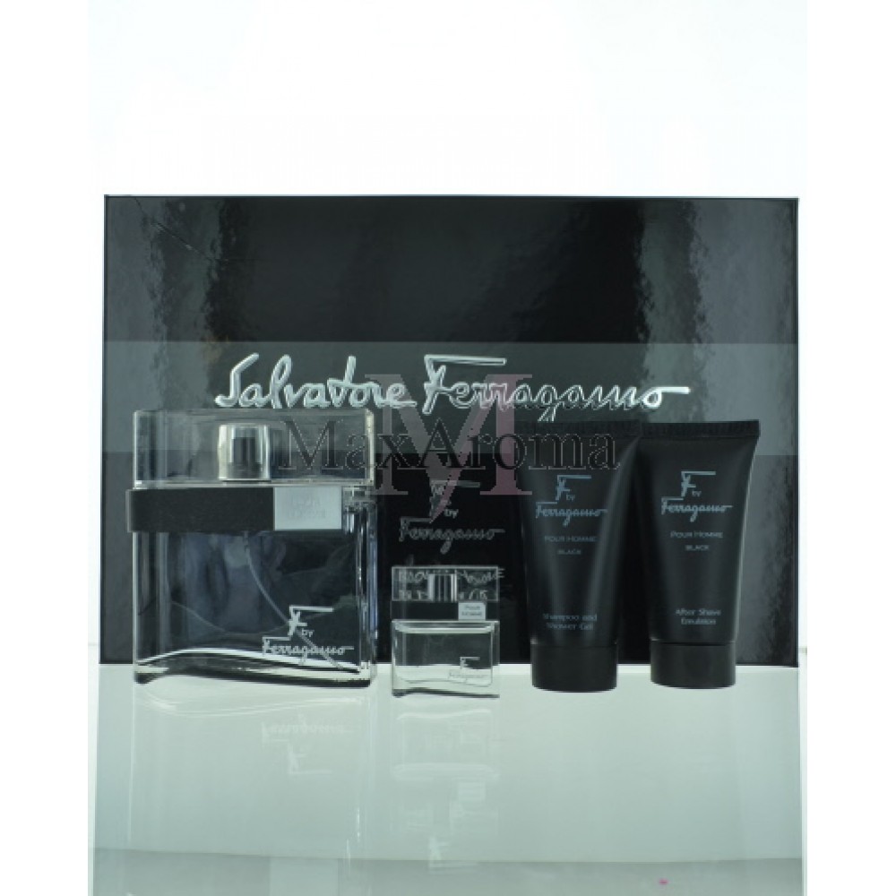 Salvatore Ferragamo F Black Gift Set for Men
