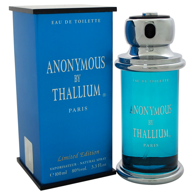Yves De Sistelle Anonymous By Thallium Eau De Toilette Men 3.4 Oz