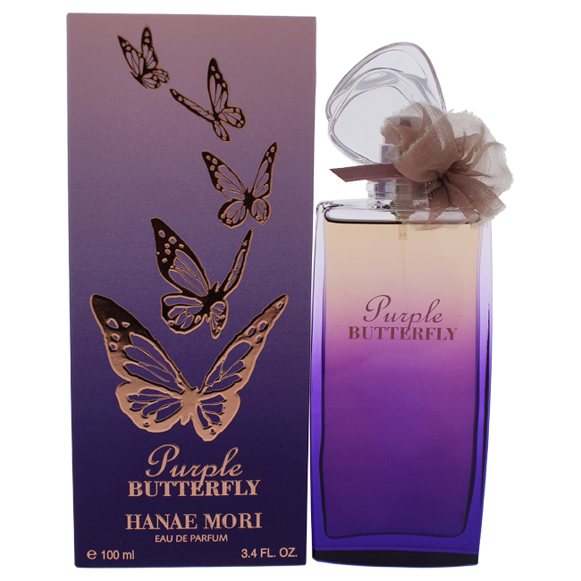 Hanae Mori Purple Butterfly Eau De Parfum Women 3.4 Oz