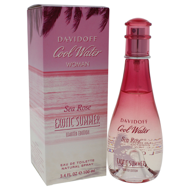 Davidoff Cool Water Sea Rose Exotic Summer Eau De Toilette Women 34 Oz 28$