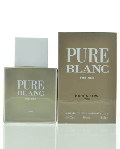 Karen Low Pure Blanc Men Eau De Toilette Men 3.4 Oz