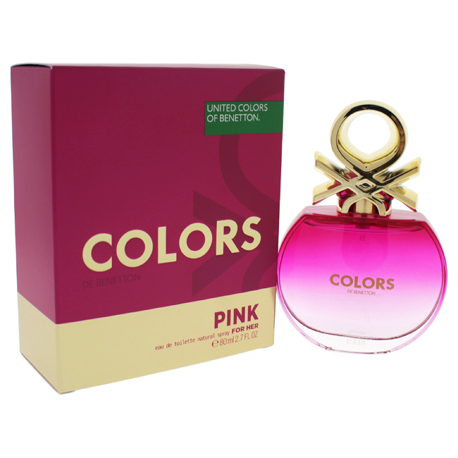 United Colors Of Benetton Colors Pink Eau De Toilette Women 2.4 Oz