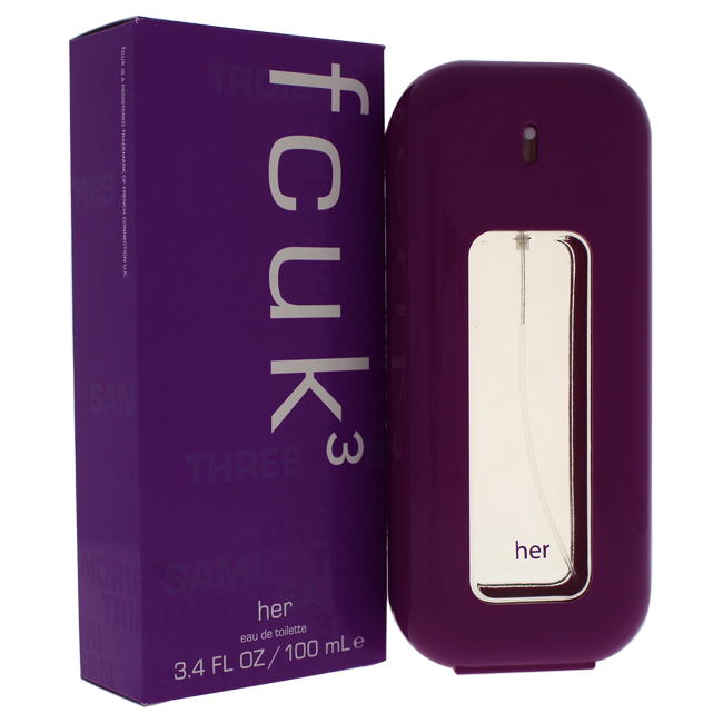 French Connection Fcuk 3 Eau De Toilette Women 34 Oz 17$