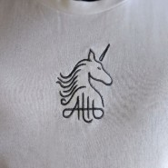 Aaron Terence Hughes White Unicorn Tshirt